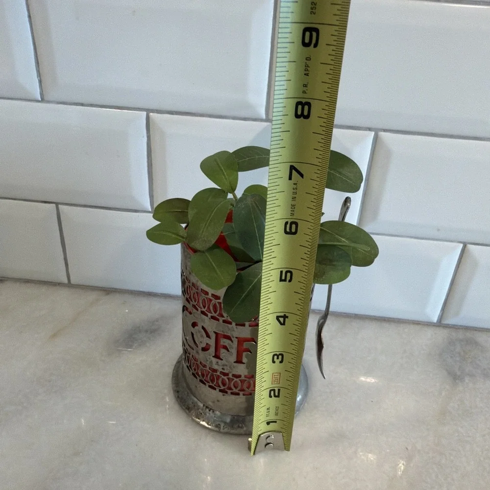 Coffee Container‎ with Side Spoon Made In England Perfect Planter No Lid ES004